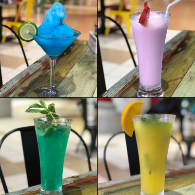 A set of drinks served at Gup Shup Restaurant | Bhukkad Balak Reviews