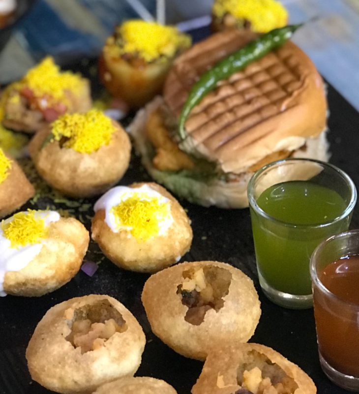 Chaat Platter at Gup Shup Restaurant Dubai | Bhukkad Balak Reviews